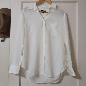 J Crew Classic Silk Shirt, S